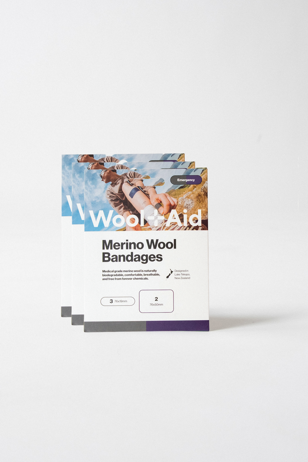 Merino Wool Bandages - Emergency 3-Pack Bundle